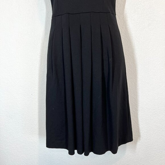 Banana Republic Black Dress Classic Fit and Flare Open Back Size 2 - Picture 6 of 10